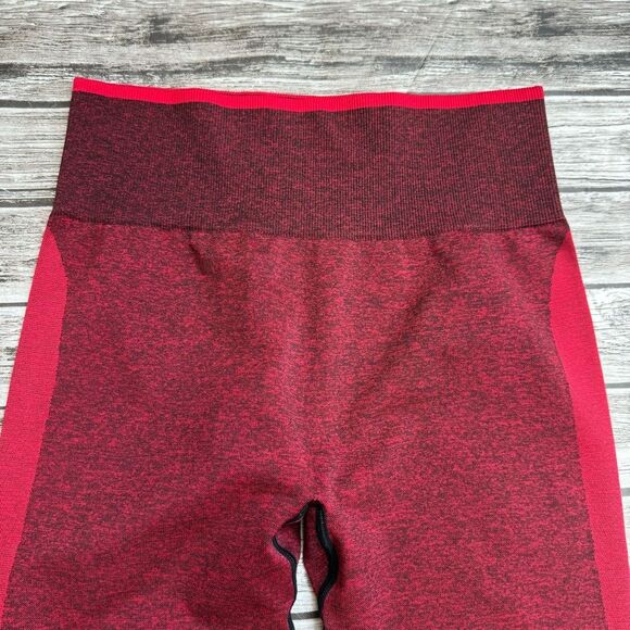 Victoria's Secret VS PINK Womens Seamless Workout Leggings M Med Medium Red Wine - Picture 3 of 9